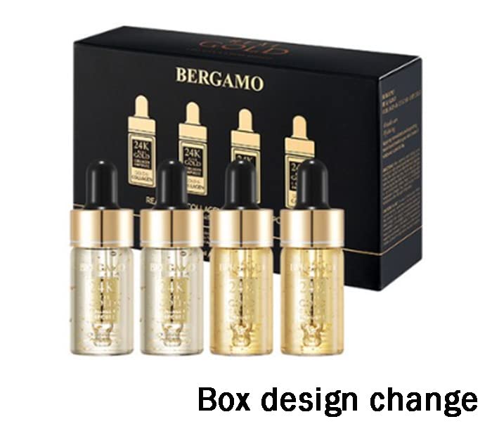 Bergamo  Luxury Gold Collagen & Caviar Wrinkle Care Repair Ampoule Set 13ml 4ea Korean Cosmetics