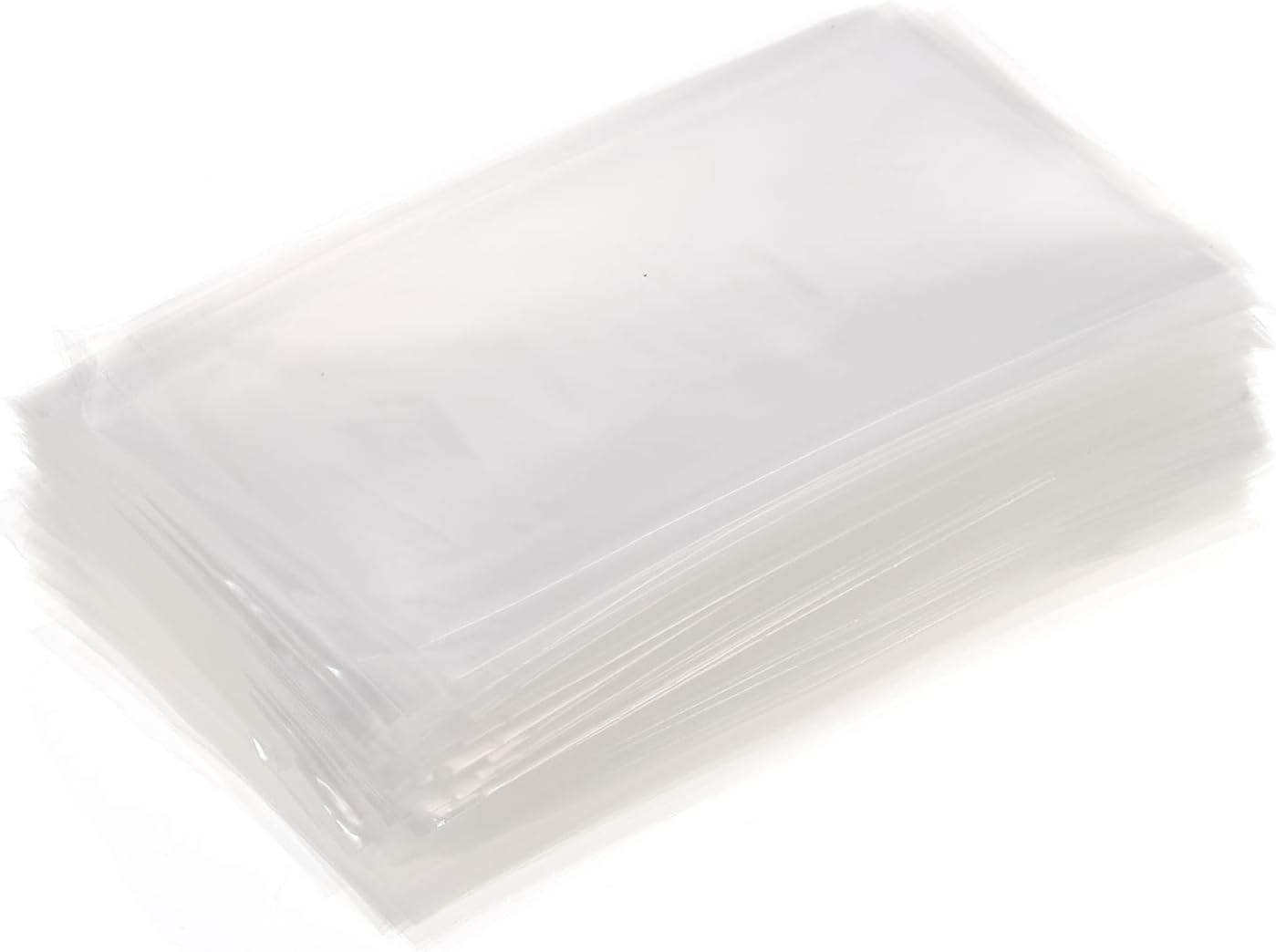 PATIKIL Bolsas de polietileno abiertas planas transparentes de plástico PE de 2 mil 3 x 7 pulgadas para hardware, coleccionables, joyas, tarjetas,