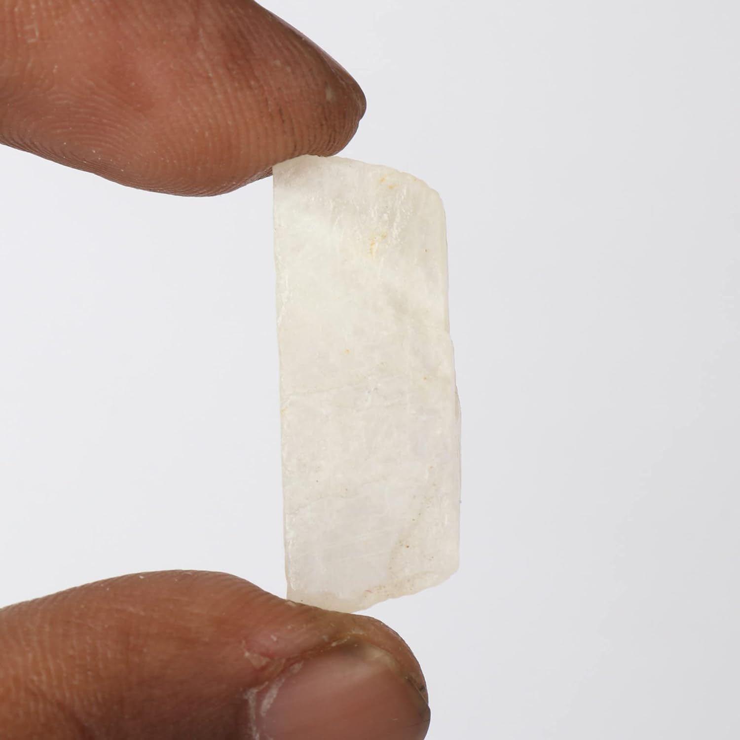 GEMHUB Cristal curativo de piedra lunar bruta blanca natural de 33.25 quilates para decoración del hogar, interior,, Gema, piedra lunar de sri lanka