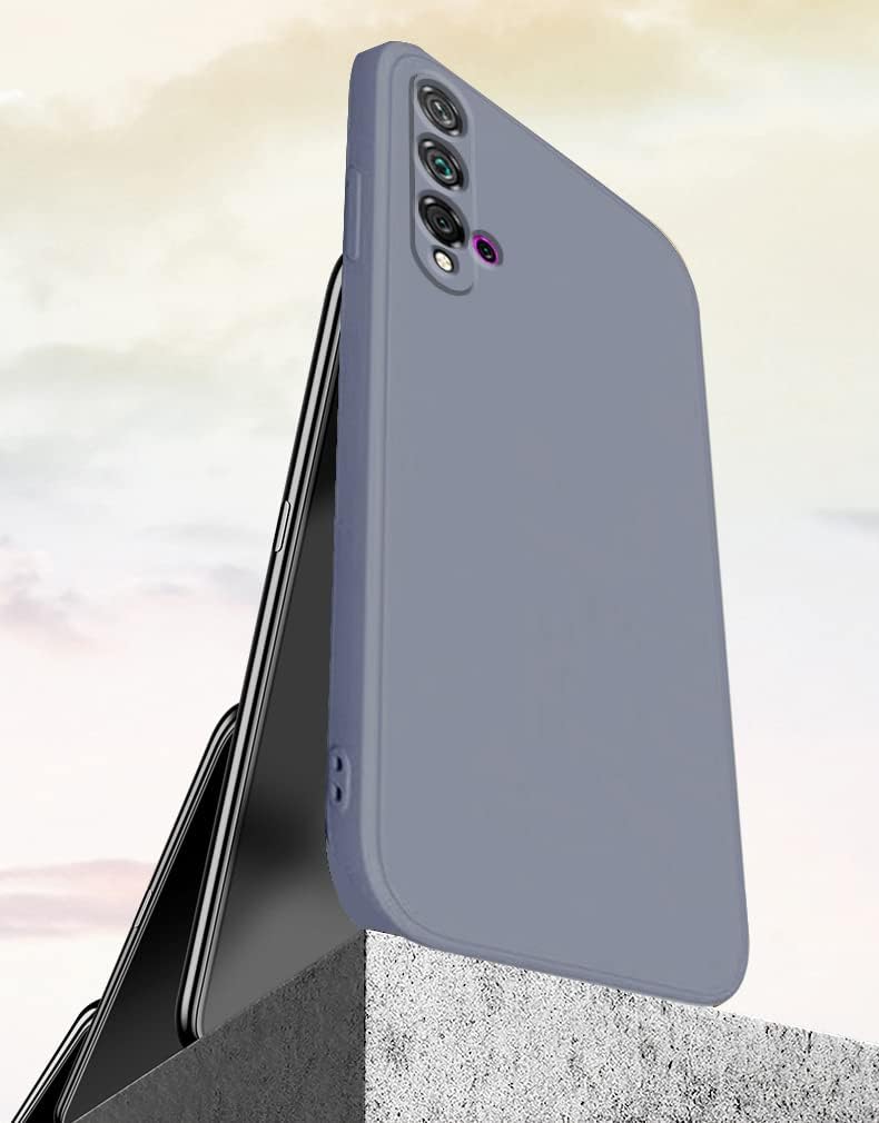 Wousunly Compatible con Huawei Nova 5T Funda de silicona líquida verde oscuro, suave al tacto Huawei Nova 5T, funda delgada de silicona a prueba de