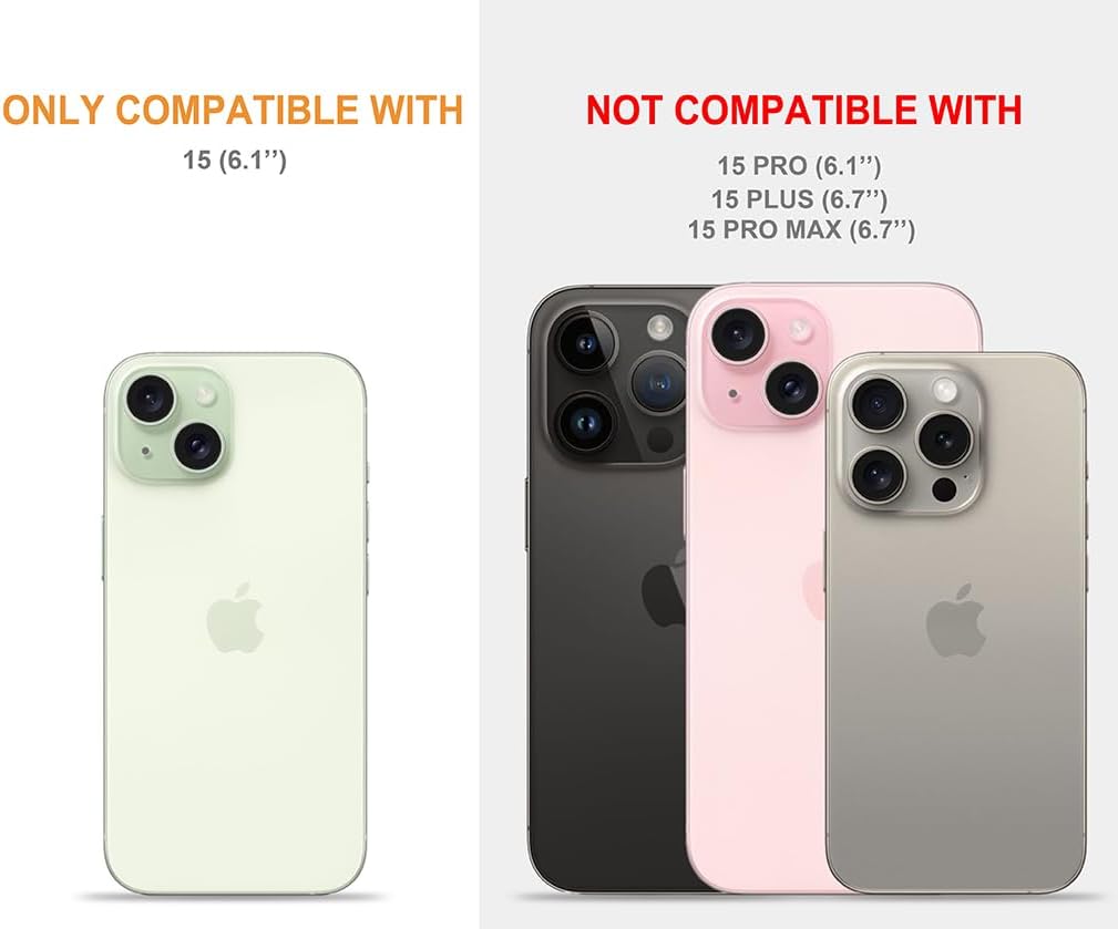Bonita funda compatible con iPhone 15 transparente para mujer, resistente funda protectora protectora compatible con iPhone 15 (Kawaii Lovely Cat