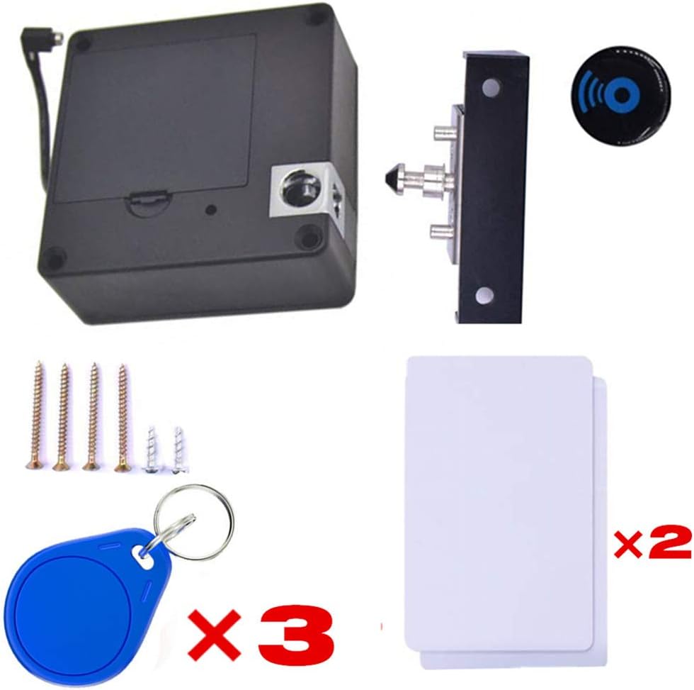 Cerradura electrónica para gabinete, cerradura electrónica RFID, cerradura oculta, cerradura de sensor electrónico, sin perforaciones, cerradura de