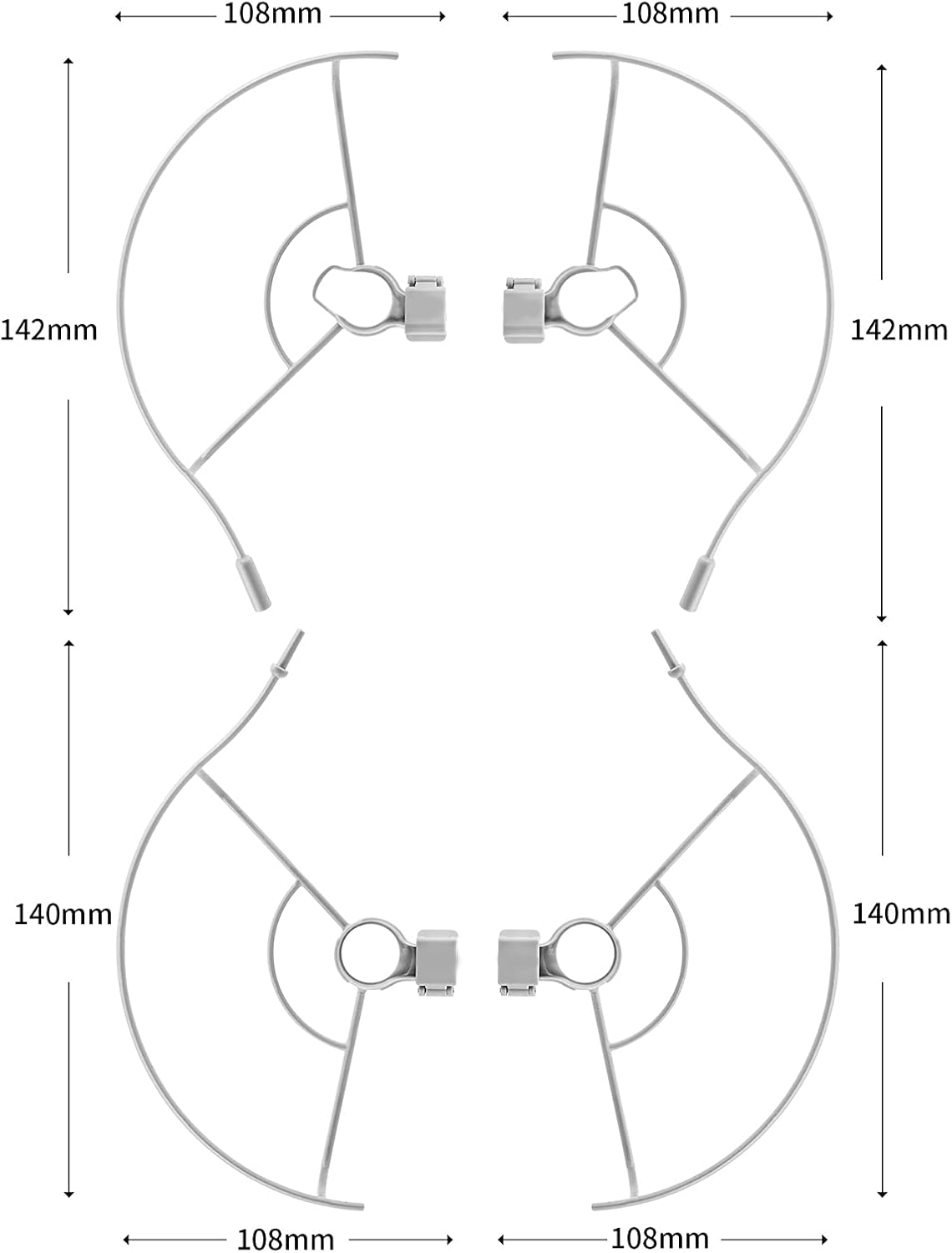 4 protectores de hélice compatibles con Mini 2  Mavic Mini Drone