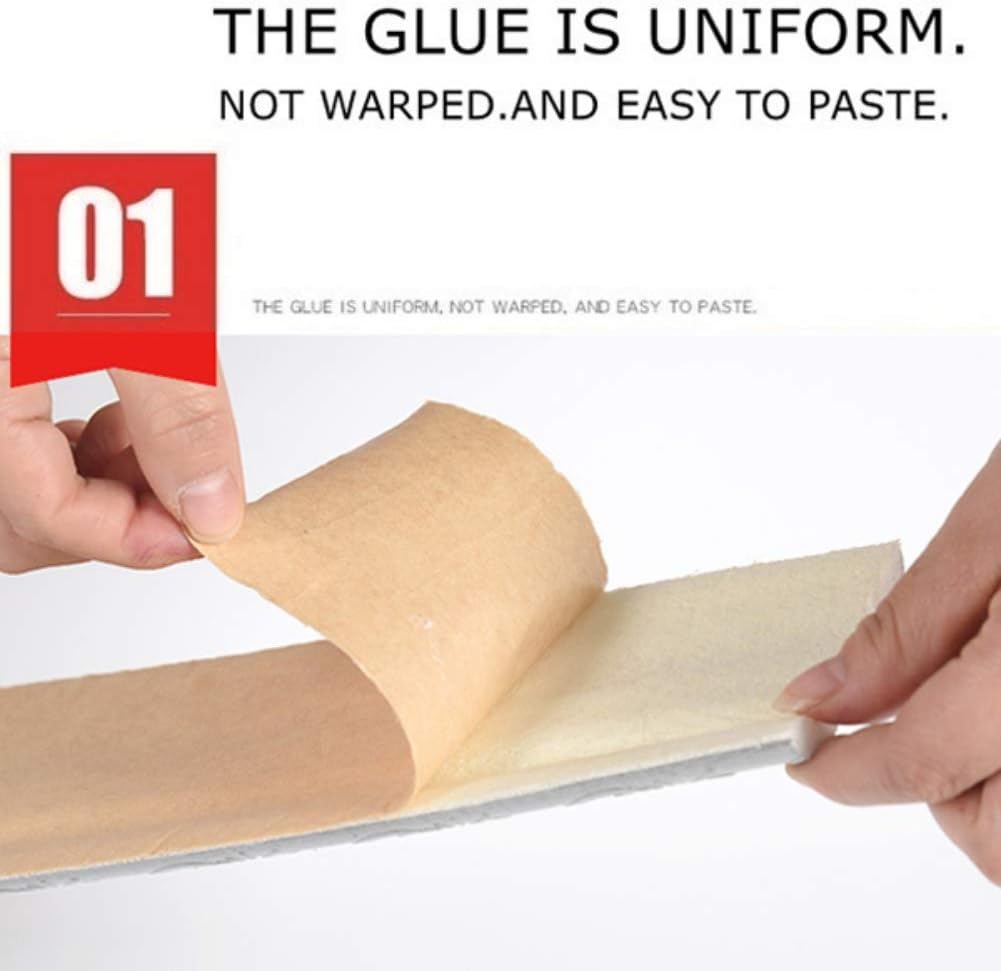 Adhesivo impermeable 3D para borde de pared, borde de espuma, bordes de espejo, removibles, autoadhesivos, calcomanías para cocina, baño, 3.1 x 92