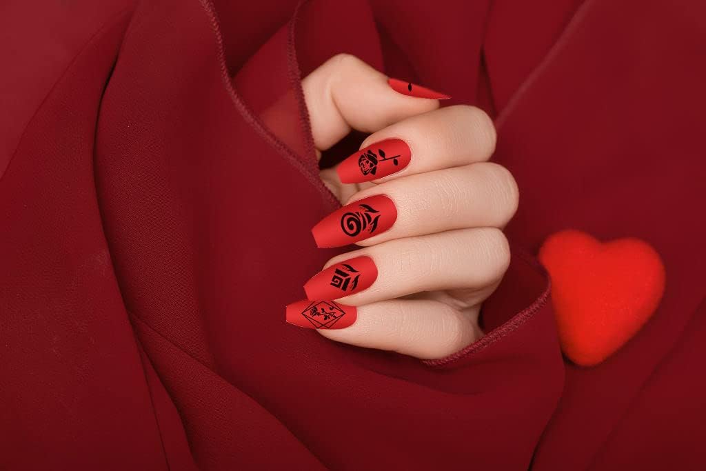 4 unidades de placas de estampado de uñas de San Valentín, plantillas de arte de uñas, plantillas de palabras dulces, juego de sellos de uñas,