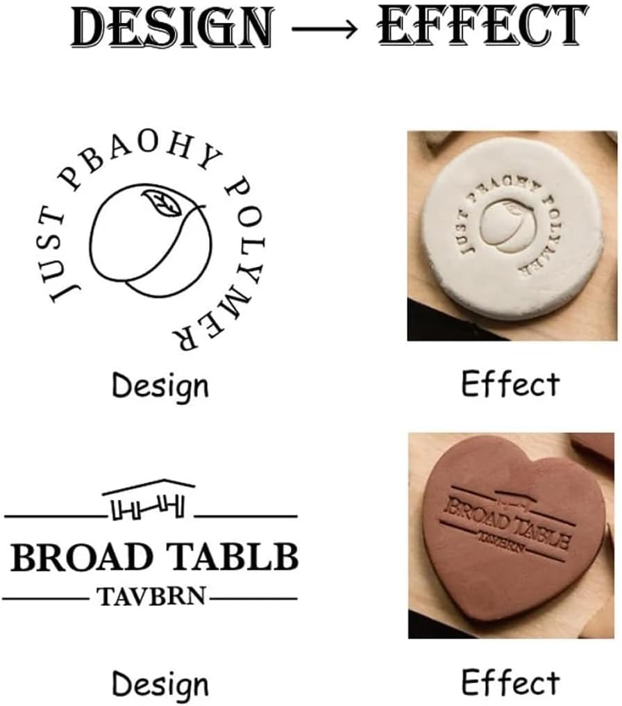 Pottery Signature Stamps  Sello de cerámica de latón personalizado  Sello de logotipo de regalo para alfareros  Firma de arcilla personalizada
