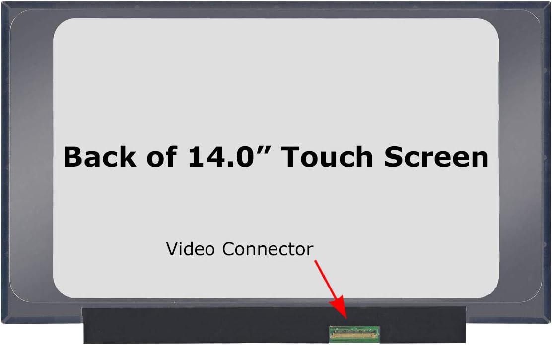 SCREENARAMA Nueva pantalla de repuesto para portátiles NT140WHM-T00 con Windows, OnCell Touch, HD 1366×768, brillante, pantalla LED LCD con