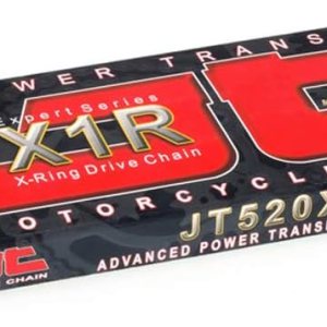 JT Chain JTC520X1R3108DL (serie 520) – Cadena de acero negro con anillo en X resistente de 108 eslabones con enlace de conexión JT Chain JTC520X1R3108DL (serie 520) – Cadena de acero negro con anillo en X resistente de 108 eslabones con enlace de conexión