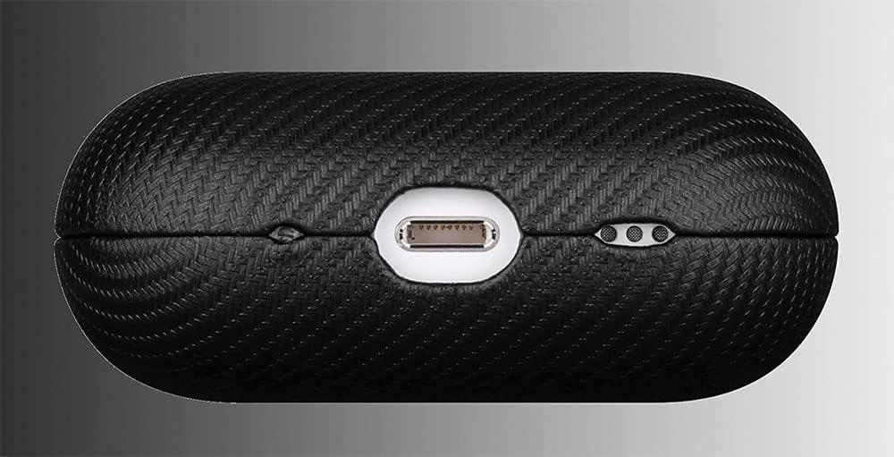 LOPIE Funda (no para AirPods Pro 1. generación), funda protectora hecha a mano para AirPods Pro de 2 generación, funda de cuero vegano estilo fibra