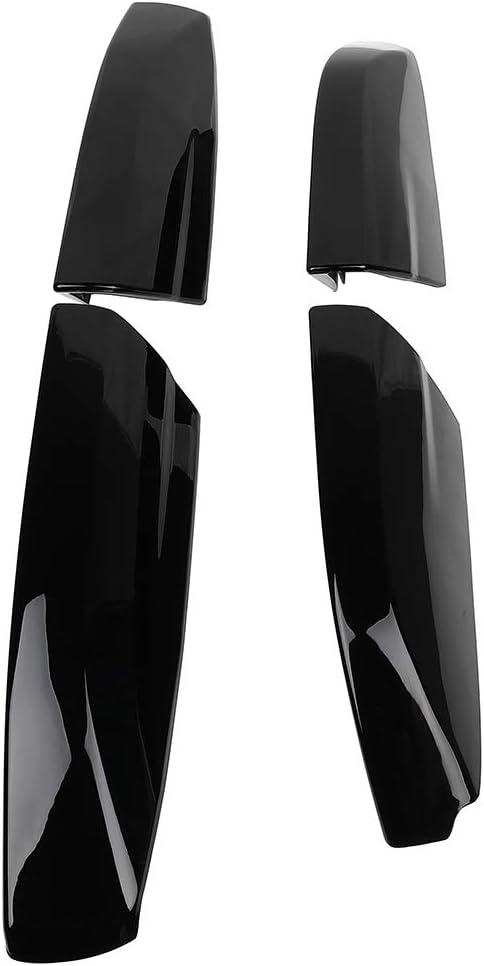 ECCPP Fundas de repuesto para rieles laterales de techo color negro para Toyota Highlander 2.7L 2009-2013, para Toyota Highlander 3.3L 2008-2010,