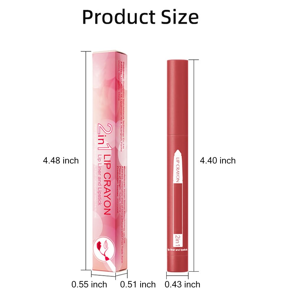 Juego de 4 lápices de labios mate, lápiz delineador de labios retráctil impermeable, delineador de labios de alta pigmentación para maquillaje