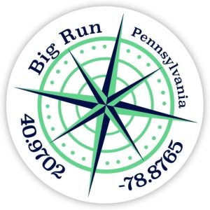 Big Run Pennsylvania – Adhesivo de vinilo de 4 pulgadas (3.9in) Big Run Pennsylvania – Adhesivo de vinilo de 4 pulgadas (3.9in)