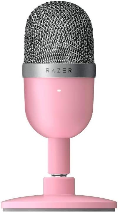 Razer Seiren Mini – Micrófono condensador USB para transmisión (compacto con patrón polar supercardioide, soporte inclinable, amortiguador