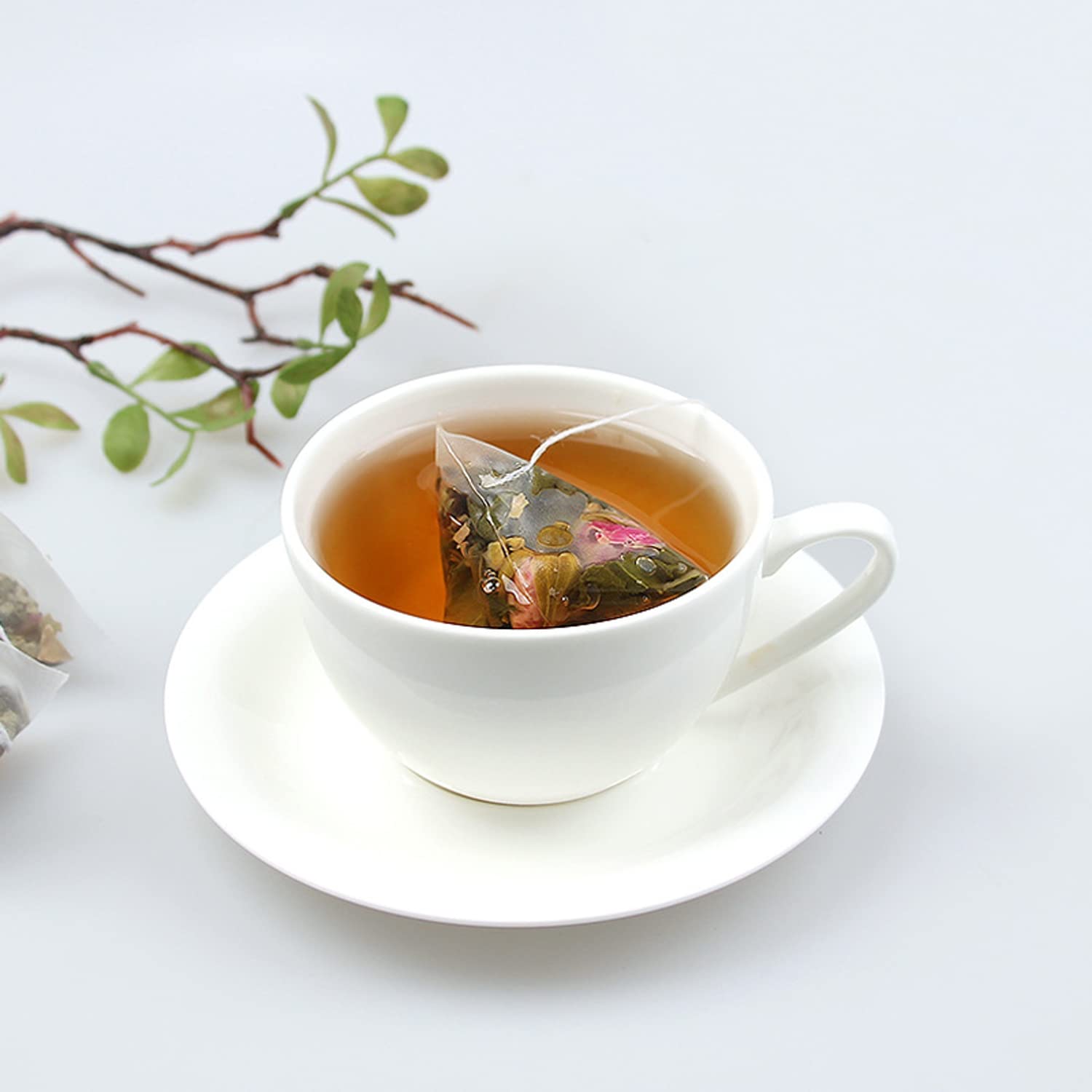 cn herb Invierno Melón Hoja de Loto y Té Oolong 8.82 oz Bolsa Triángulo Bolsa Té Hoja de Lotus Té Rosa Semilla de Cassia y Oolong