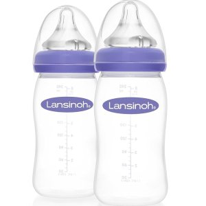 Lansinoh mOmma Biberón de leche materna con pezón NaturalWave, 8 onzas, BPA (paquete de 2) (2) Lansinoh mOmma Biberón de leche materna con pezón NaturalWave, 8 onzas, BPA (paquete de 2) (2)