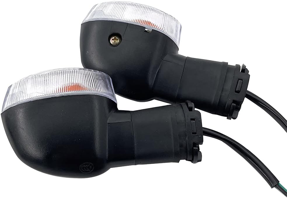 Indicadores de giro para motocicleta, luz ámbar, lámpara intermitente LED para motocicleta, compatible con Yamaha FZ1 FZ6 FZ1000 FZ600 R6 R1, lente