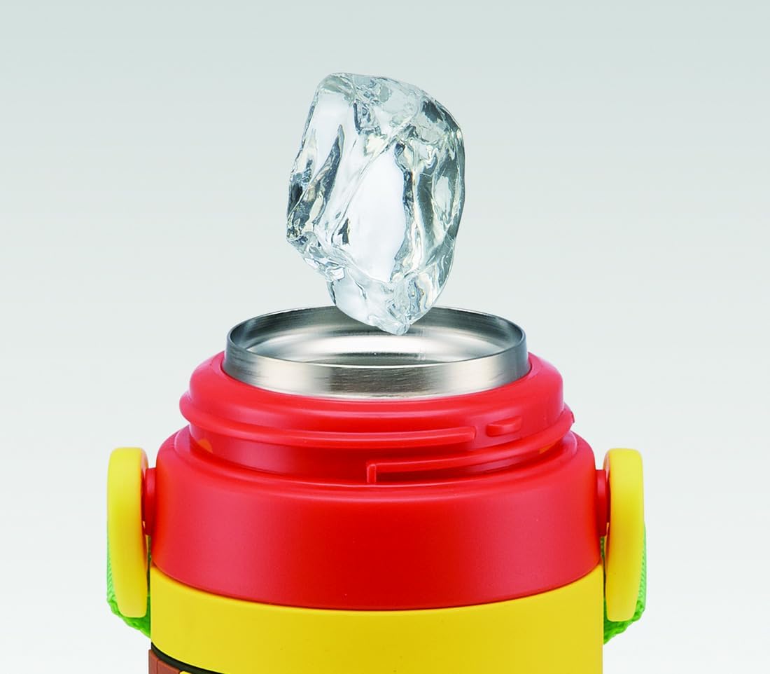 Skater SDPV5_489037 – Botella de agua para niños, bebida directa, 3D, Super Mario, diámetro 3.0 x altura 9.4 pulgadas (2.992 x 9.370in), 16.9 onzas