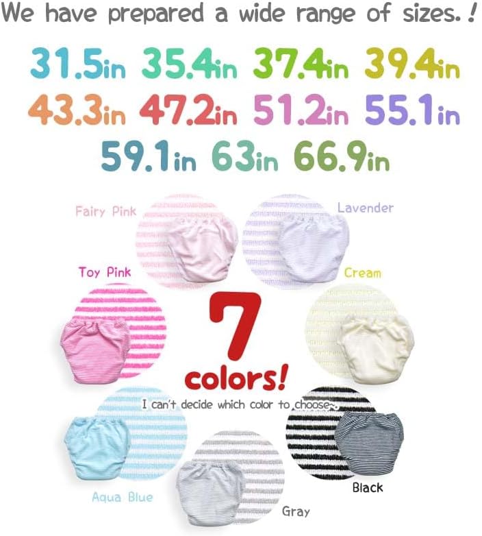 3 capas, tipo fácil de secar Pantalones de entrenamiento esponjosos. Estilo de pila 3D sin fugas. Rosa hada 39.4 pulgadas (39.4 in) 35.2 libras