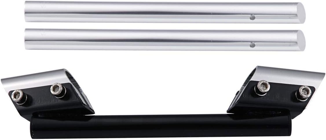 INNOGLOW Manillar de motocicleta ajustable 0.866 in 78″ motocicleta Sport Bike Universal para Harley Suzuki Yamaha Kawasaki (blanco)