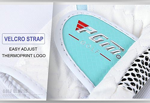 PGM Guantes de golf para mujer, un par (4 opciones de color), sistema de agarre mejorado, fresco y cómodo