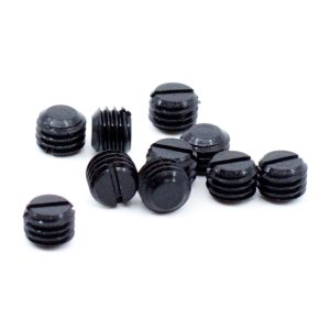 Tornillos de rosca fina ranurados para pistola – 10 piezas (#8-40 x 18″, acero óxido negro) Tornillos de rosca fina ranurados para pistola – 10 piezas (#8-40 x 18″, acero óxido negro)