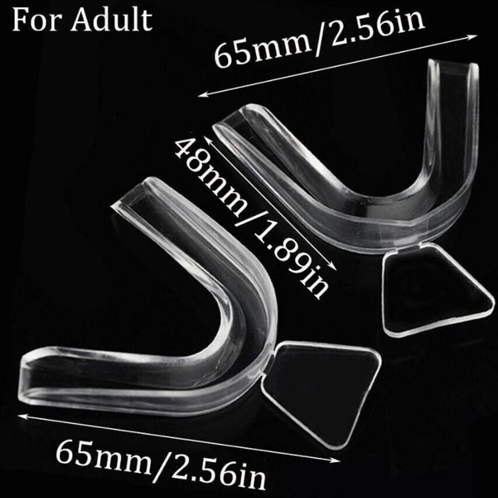 Magik Paquete de 8-16 protectores bucales de silicona para apretar los dientes, molienda dental moldeable (16 unidades, blanco+verde+rosa)