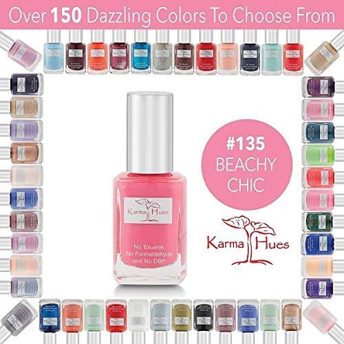 karma organic Increíbles colores naturales de esmalte de uñas, no tóxico, vegano, libre de crueldad animal