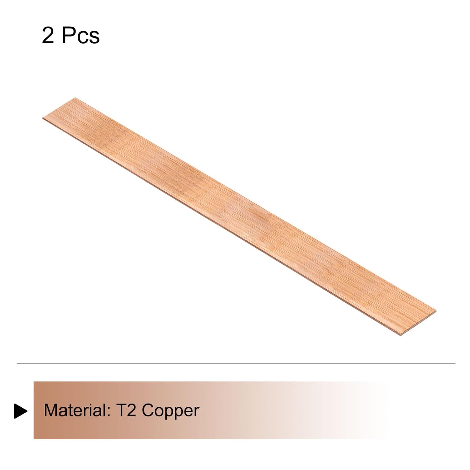 MECCANIXITY 2 barras planas de cobre de 15.8 x 1 pulgada, barra de cobre de 125 pulgadas de grosor para sistemas de puesta a tierra y proyectos