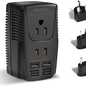 Convertidor de voltaje mejorado de 2000 W, 220 V a 110 V, voltaje reductor para secador de pelo, alisador, rizador, convertidor de corriente para Convertidor de voltaje mejorado de 2000 W, 220 V a 110 V, voltaje reductor para secador de pelo, alisador, rizador, convertidor de corriente para