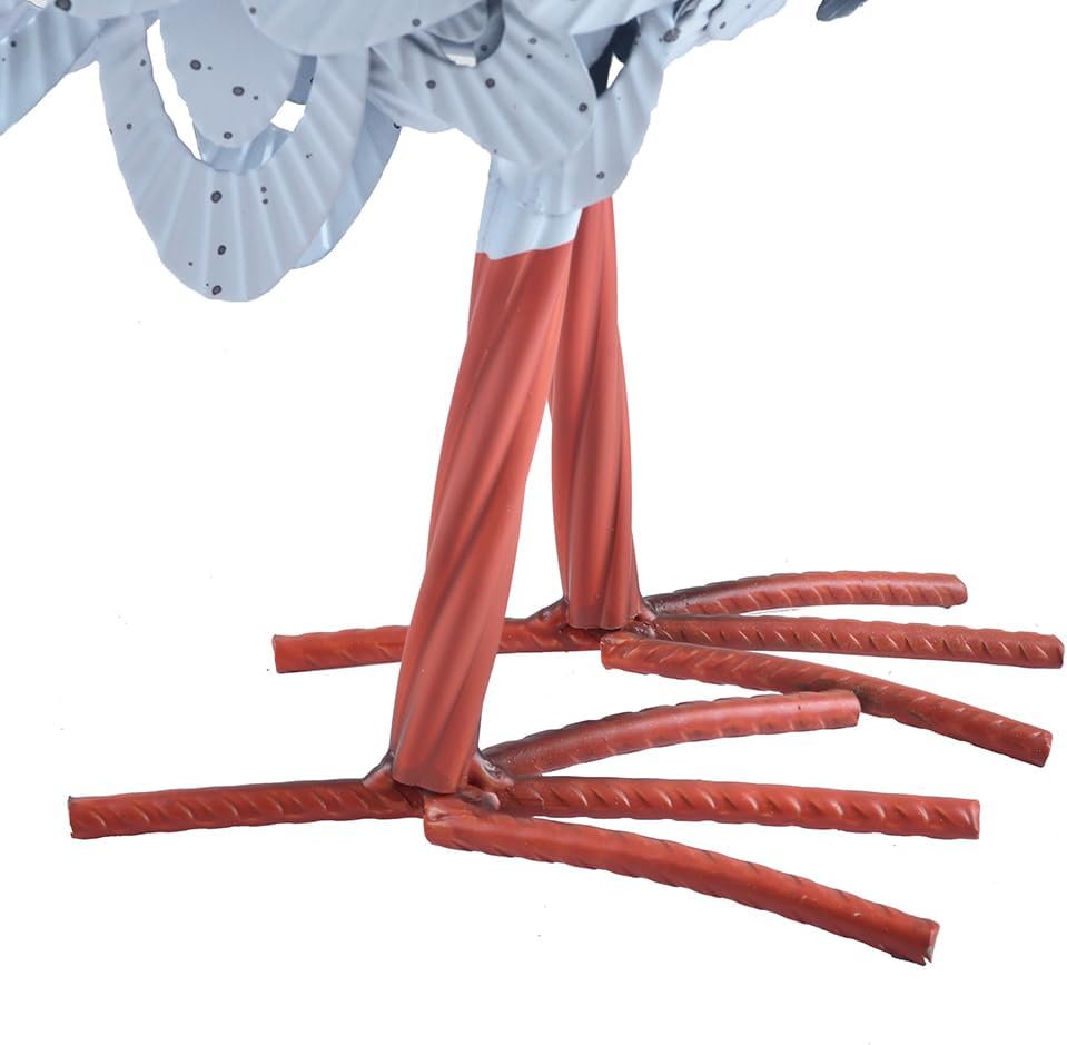 Estatua de gallo escultura de pollo, decoración de jardín, arte de metal para decoración de patio al aire libre (#E)