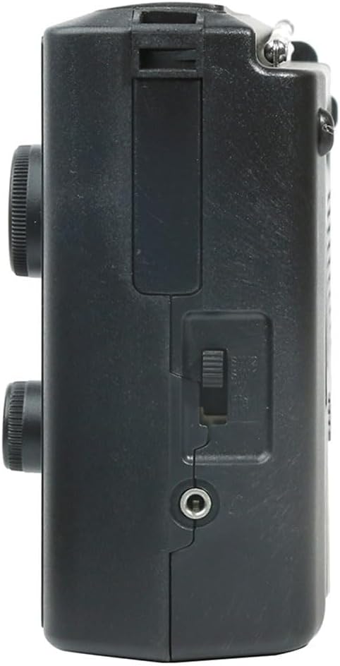 Radio meteorológica AMFMTVSW Radio meteorológica 5 bandas Altavoz de radio meteorológica alimentada por batería para ancianos Tarjeta de soporte