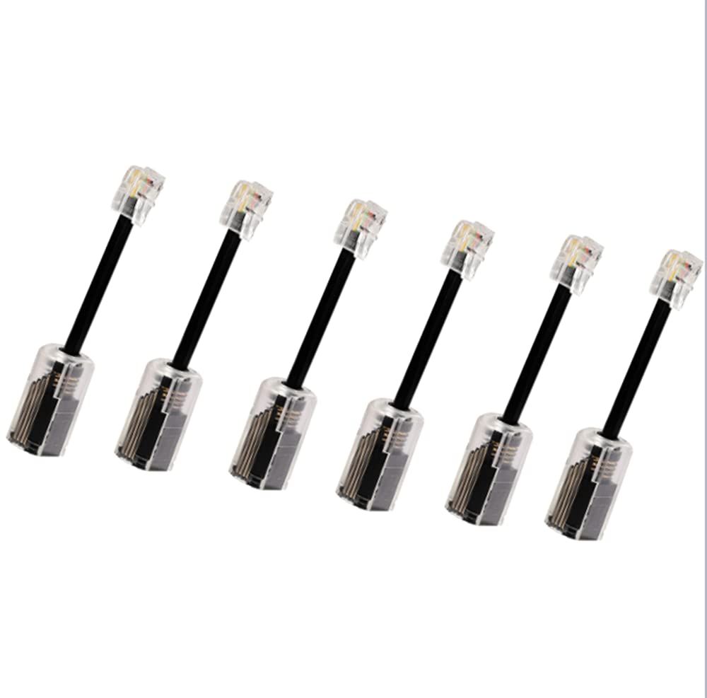 Vthahaby Desenredador de cable telefónico, cable giratorio de 360 grados, cable giratorio para desenredar, accesorio de teléfono (paquete de 6