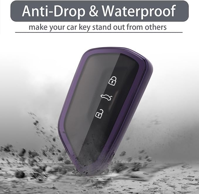 Funda para llavero VW compatible con Volkswagen ID.4 Golf 8 MK8 GTI ID.3 Seat Leon MK4 Skoda Octavia