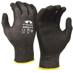 Pyramex GL603C5HT Series – Guantes de seguridad de nitrilo de microespuma PMXTECK HPPE de calibre 18, corte ANSI, talla 4, talla grande Pyramex GL603C5HT Series – Guantes de seguridad de nitrilo de microespuma PMXTECK HPPE de calibre 18, corte ANSI, talla 4, talla grande