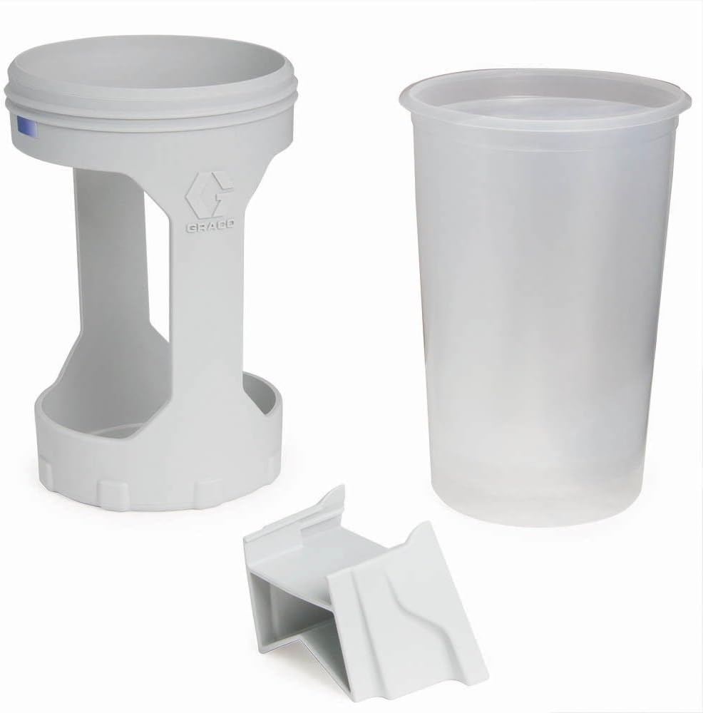 Graco 26D283 TrueCoat – Pulverizador de pintura de velocidad variable de 360 y kit de taza TrueCoat 360 FlexLiner 17F518, 42 onzas