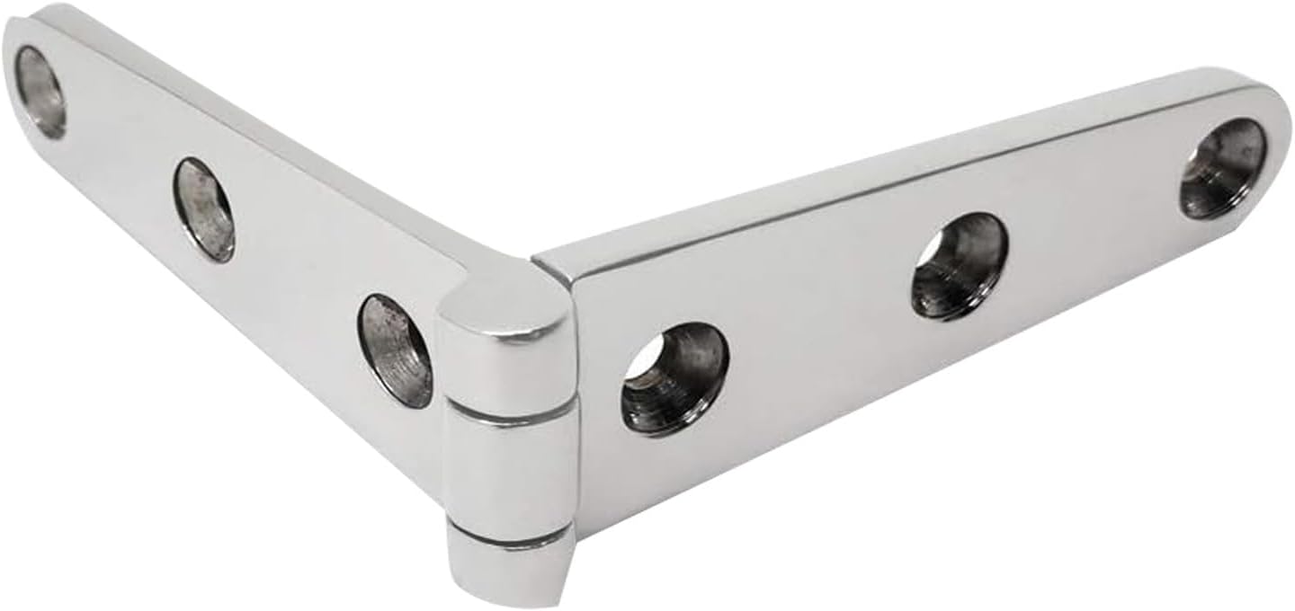 SHENGHUISS Bisagra de fundición para escotilla de barco, bisagras de puerta de acero inoxidable 316 para barco, yate con tornillos de 6 x 1 pulgada,