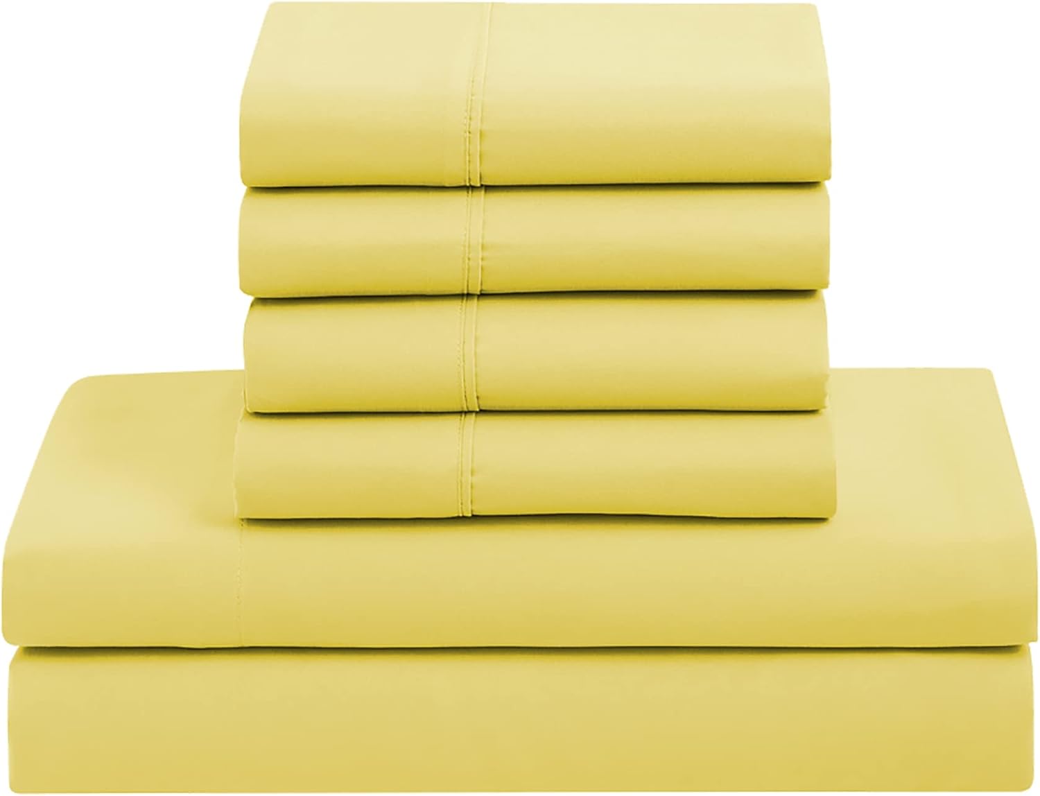 Sweet Home Collection – Juego de 5 piezas en una bolsa con edredón liso con relleno alternativo, suave para todas las estaciones y lujosas sábanas