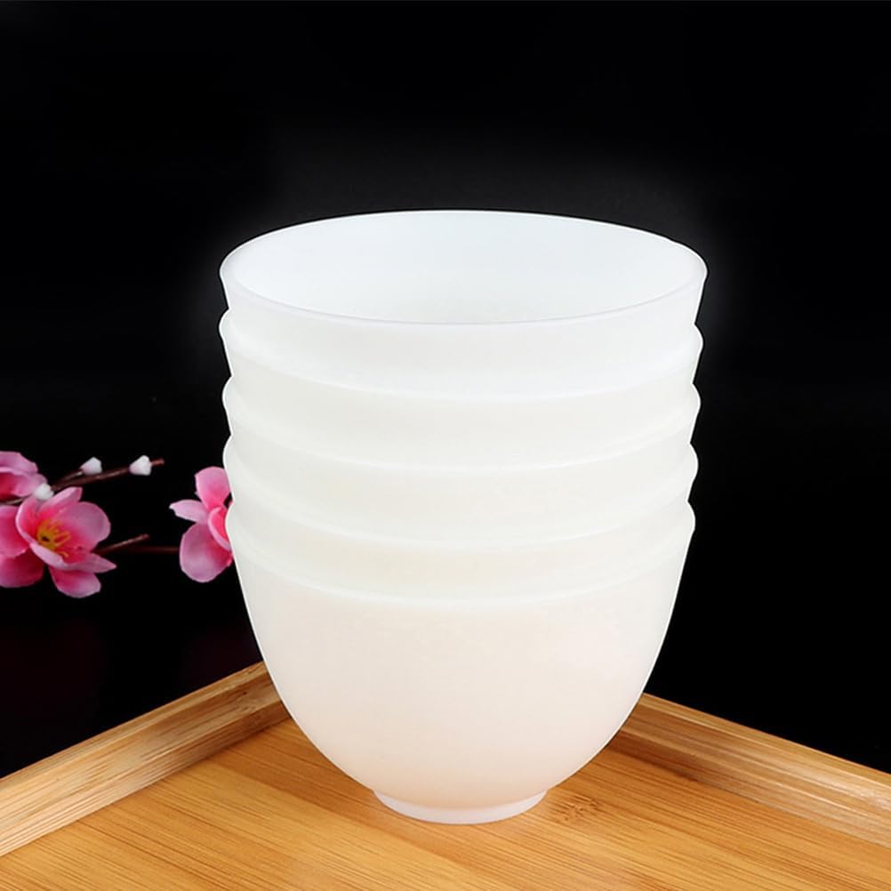 FOMIYES Cuenco de silicona con espátula de silicona, cuencos para mezclar, cuencos de colores reutilizables, tazones de preparación para aperitivos,