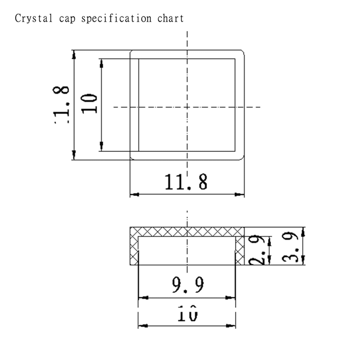 10 interruptores de botón táctil B3F + sombrero de color A14 10 piezas + tapa transparente, 10 microinterruptores táctiles momentáneos de 0.472 x