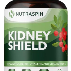 Suplemento Kidney Shield de NutraSpin – Potente fórmula de limpieza, desintoxicación y reparación de riñones con raíz de diente de león, extracto de Suplemento Kidney Shield de NutraSpin – Potente fórmula de limpieza, desintoxicación y reparación de riñones con raíz de diente de león, extracto de