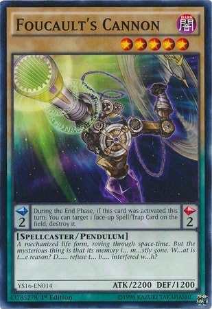 Yu-Gi-Oh! Foucault39s Cannon (YS16-EN014) – Baraja de arranque Yuya – 1 Edición – Común