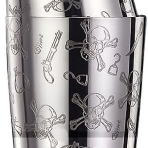 Boston Shaker – Lata de acero inoxidable con patrón grabado  coctelera de 2 piezas con peso de 18 onzas y 28 onzas, kit de coctelera de Martini para Boston Shaker – Lata de acero inoxidable con patrón grabado  coctelera de 2 piezas con peso de 18 onzas y 28 onzas, kit de coctelera de Martini para