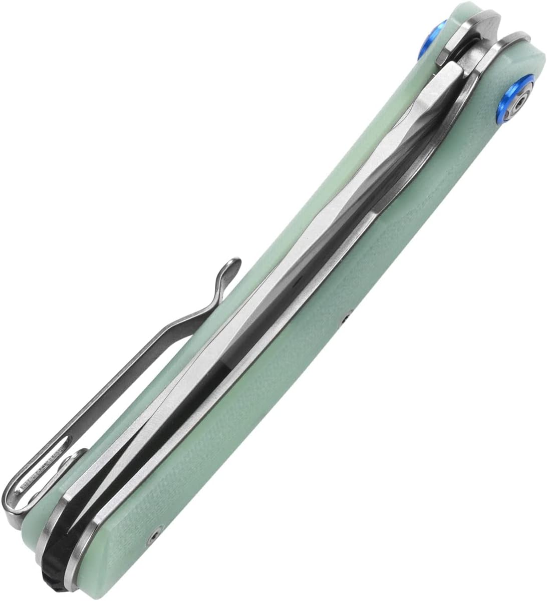 Sitivien ST144 – Cuchillo plegable, hoja de acero 14C28N, cuchillo de bolsillo con mango G10 para acampar EDC al aire libre, supervivencia,