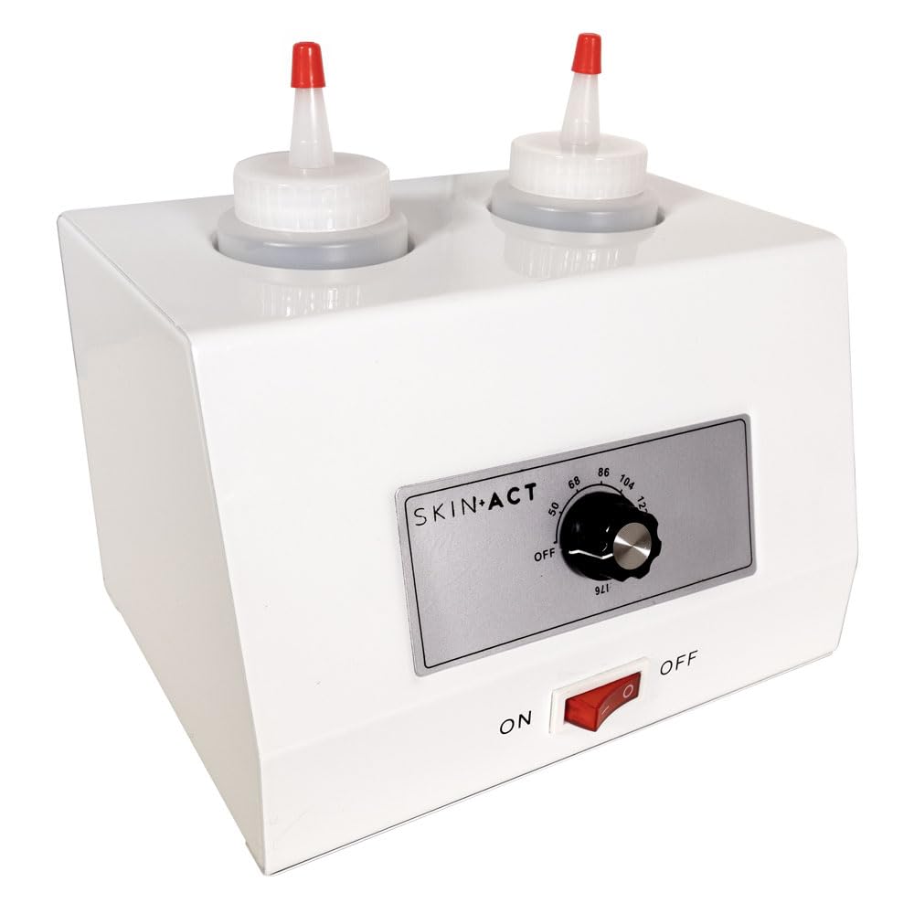 SkinAct Calentador eléctrico de botellas con temperatura ajustable (doble)