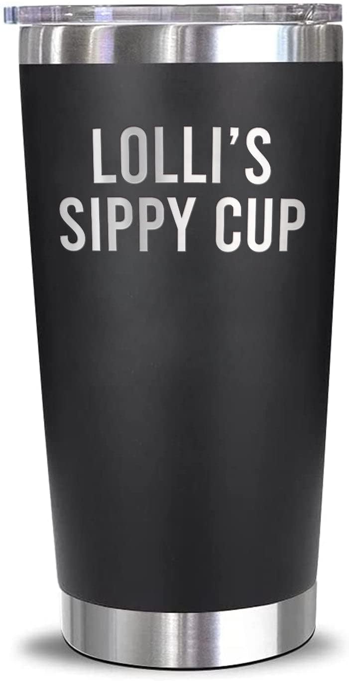 Lolli’s Sippy Cup – Vaso de viaje  Vaso Lolli  Divertido regalo de cumpleaños para el día de la madre, cumpleaños, Navidad para Lolli  Nuevo vaso