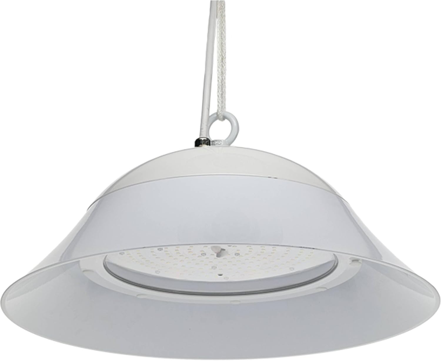 Tiger Lights TLHBC-150W – Luz LED de 150 W cubierta de alta bahía de 13 pulgadas de diámetro, 6 pulgadas de longitud, patrón de luz de inundación,