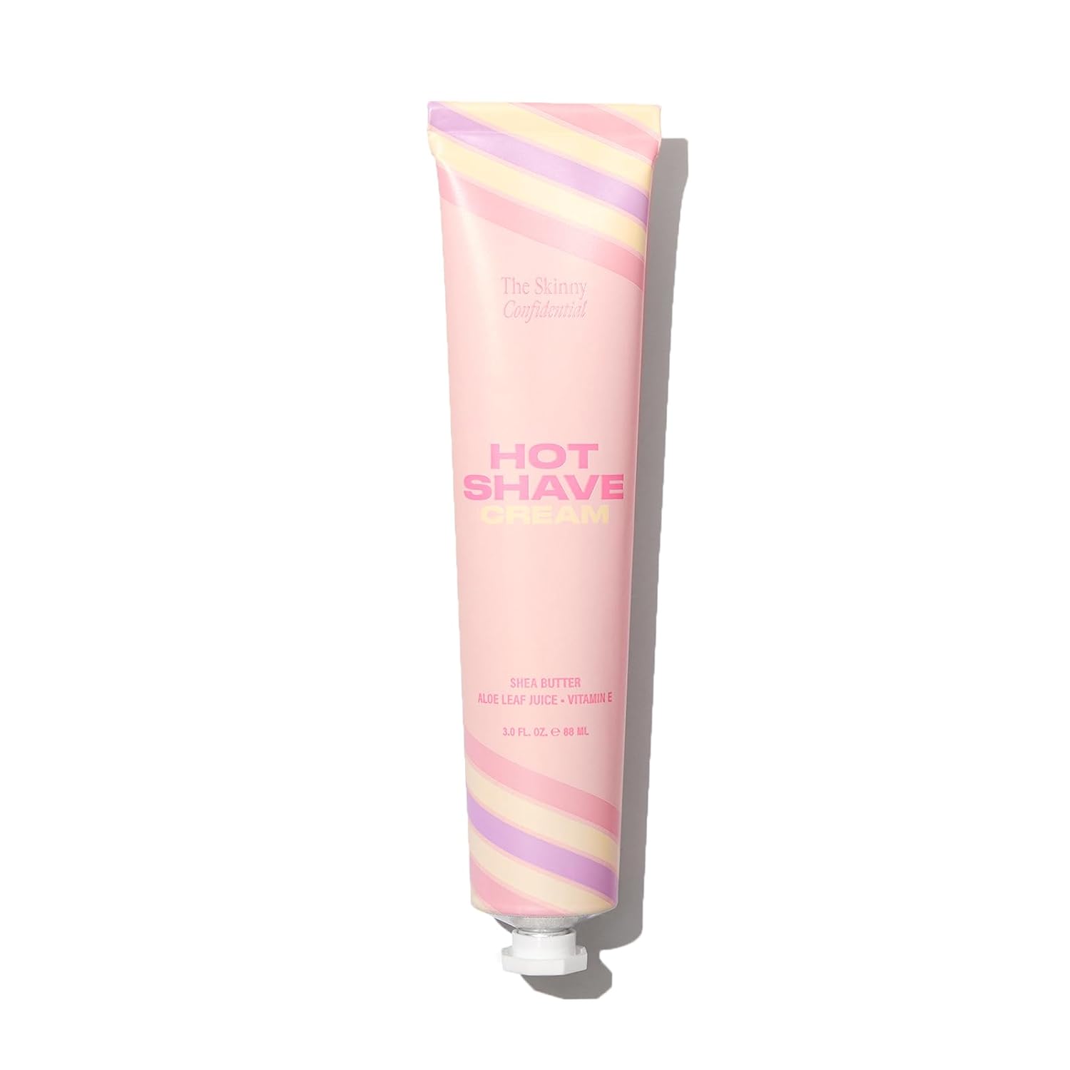 The Skinny Confidential Crema de afeitado caliente, crema de afeitar facial para mujer para dermatología y afeitado para eliminar el vello y pelusa