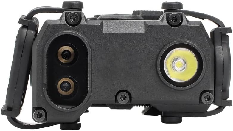QIRUIMY Nylon Plastic Airsoft OGL Box Tactical Aiming Laser Sight, 7 Modes with Red Laser+White Light+IR Laser, for AEG GBB CQB Picatinny Rail