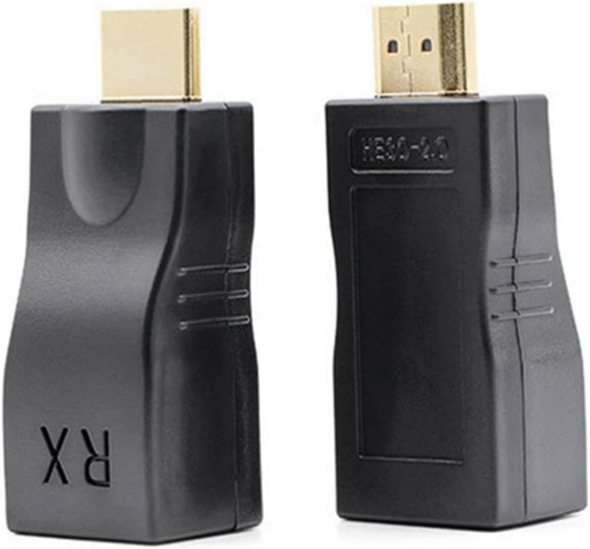Reemplazo Ethernet RJ45 de red a HDMI Extensor repetidor Amplificador 98.4 ft 4K30HZ Compatible Computadora Host Transmisor de conexión portátil TX