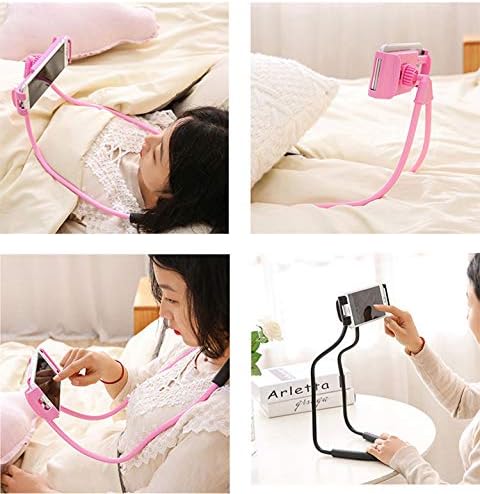 Soporte universal para colgar en el cuello, soporte flexible para teléfono celular, soporte flexible para teléfono móvil, soporte giratorio de 360